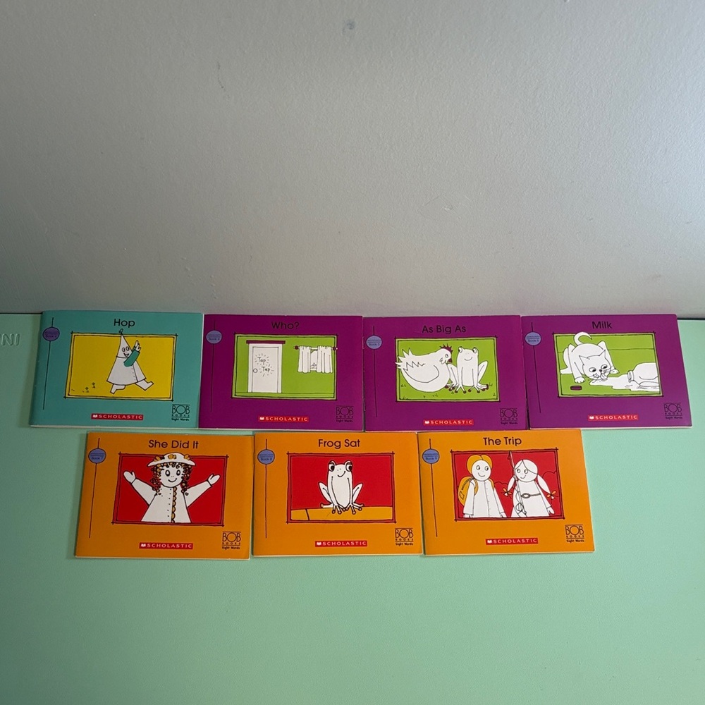 Bob Books Collection Kindergarten Set of 7 Books, Sight Words Learning Books